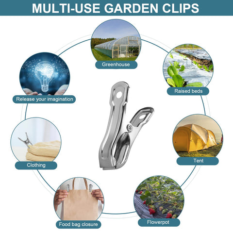 Cuxeedi 40-piece garden clips pack for versatile use