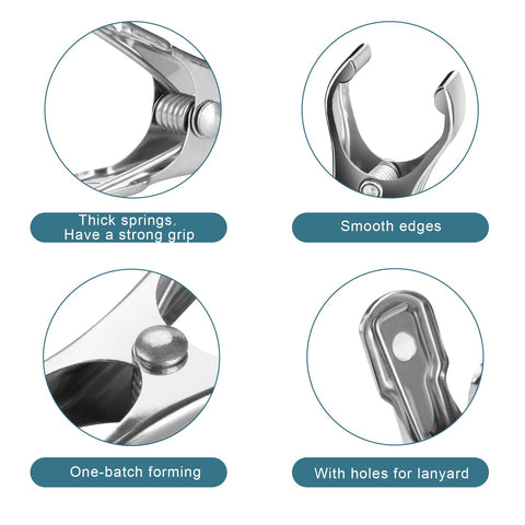 Cuxeedi easy-grip clip in use holding fabric securely