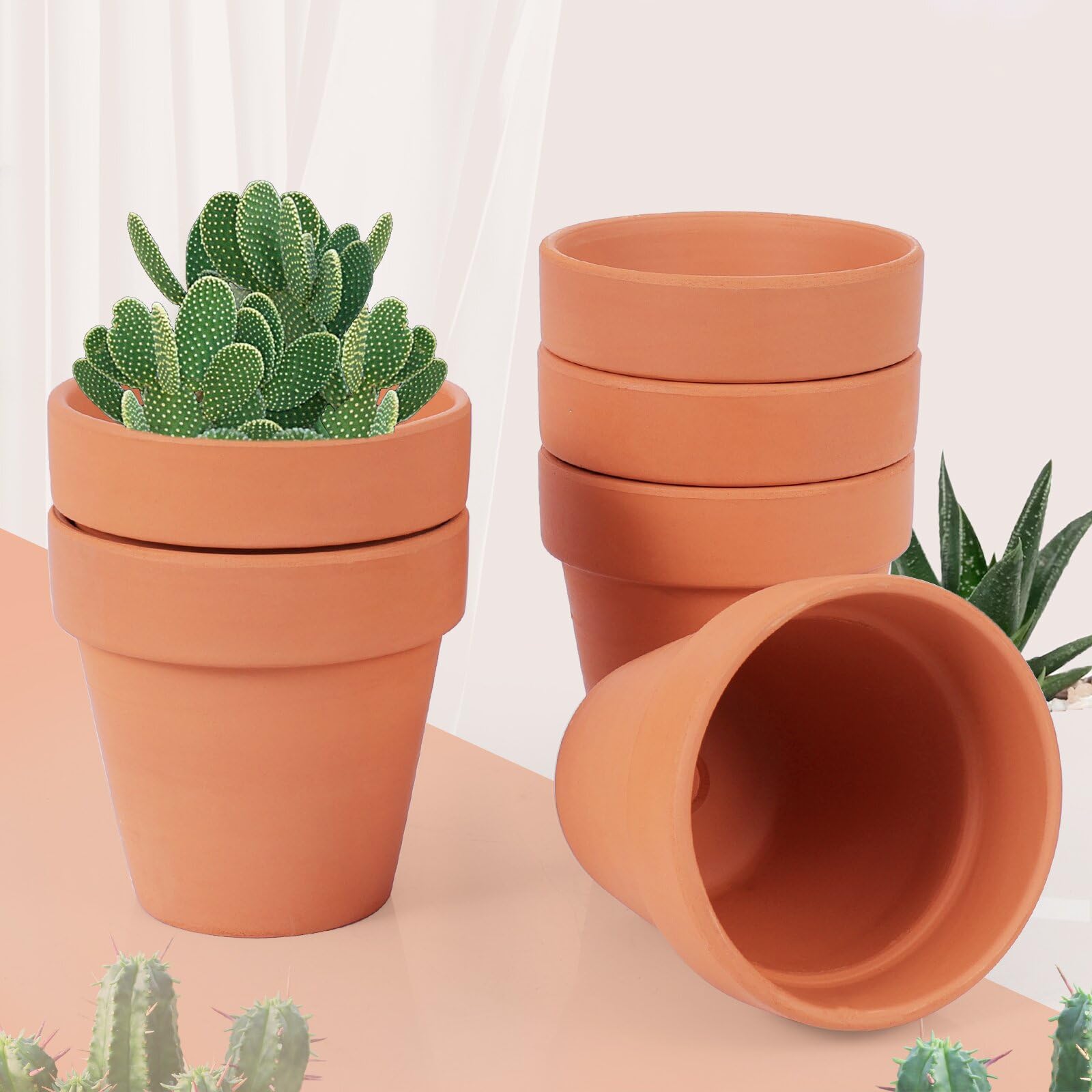 CUZZME wedding decor terracotta pot, subtle warm accent.