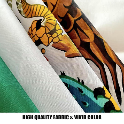 CVMEGE Mexico flag double stitched edges for durability