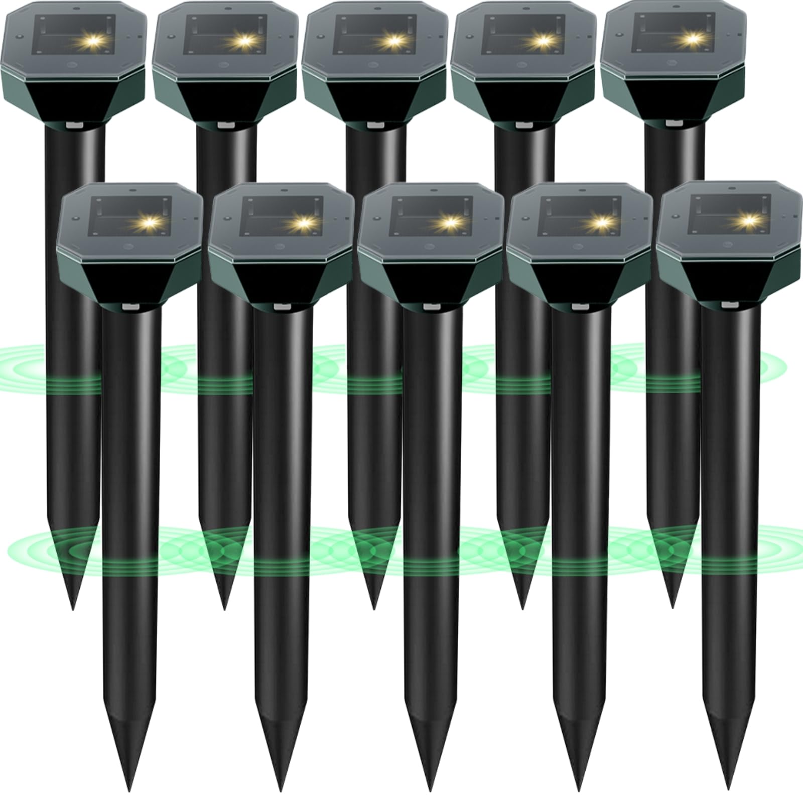 Cvtayn snake repellent ultrasonic yard defense protects your lawn from snakes and pests.