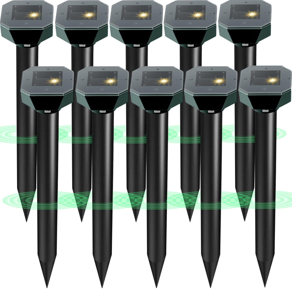 Cvtayn snake repellent ultrasonic yard defense protects your lawn from snakes and pests.