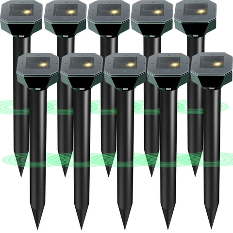 Cvtayn snake repellent ultrasonic yard defense protects your lawn from snakes and pests.