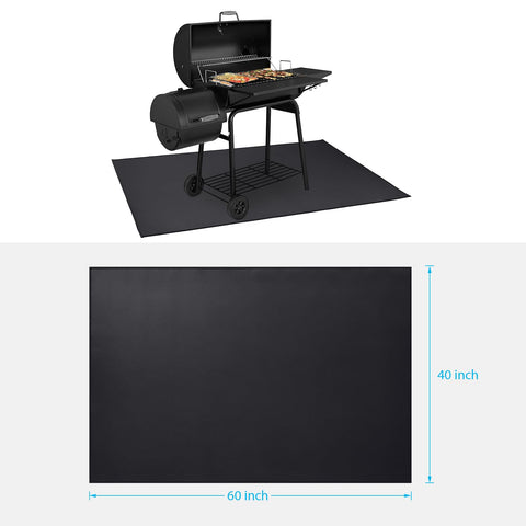 Cvtayn versatile grill mat suits decks, patios, fire pits, and indoor fireplaces.