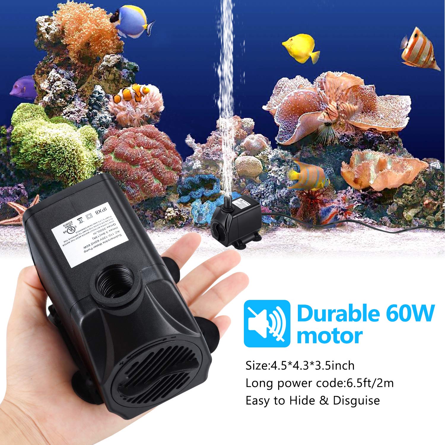 CWKJTOP adjustable flow knob allows precise water control.