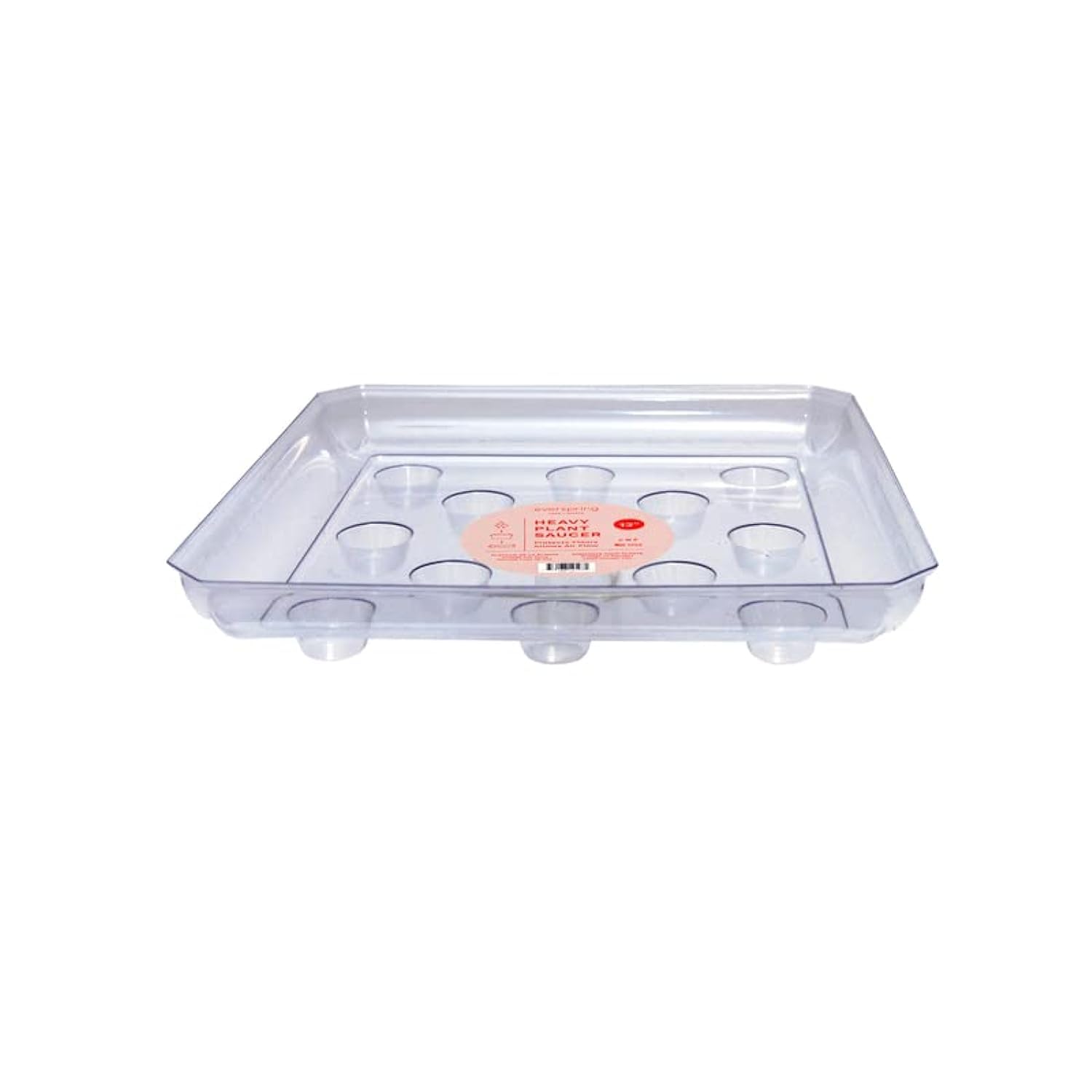 CWP SQDS-1200 heavy gauge saucer top view keeps floors dry by catching excess water