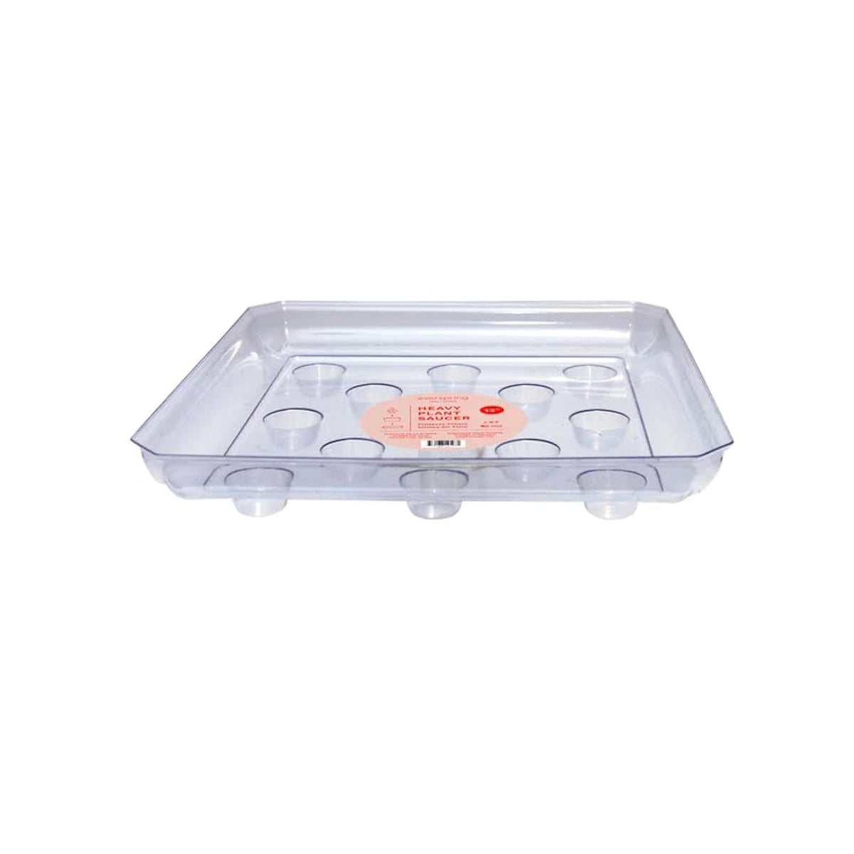 CWP SQDS-1200 heavy gauge saucer top view keeps floors dry by catching excess water