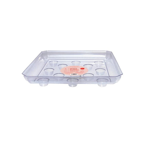 CWP SQDS-1200 heavy gauge saucer top view keeps floors dry by catching excess water