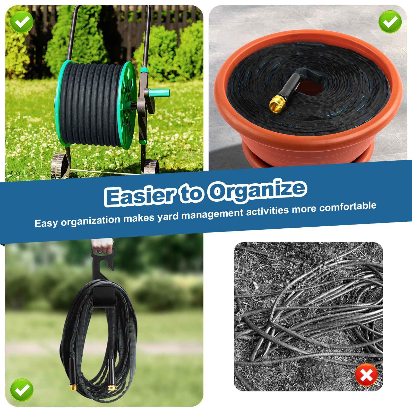 CXEZSIK braided design provides flexible navigation around obstacles.