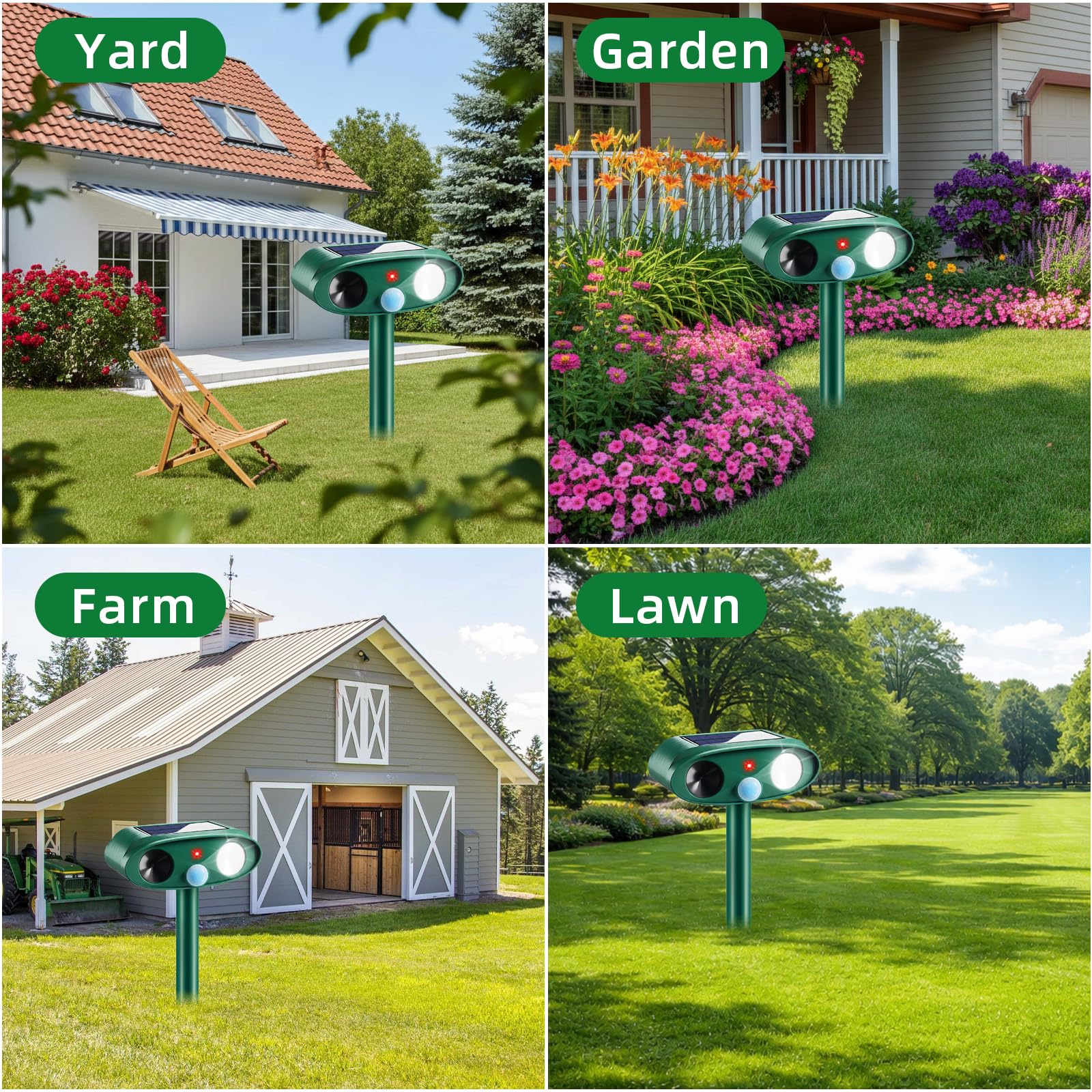 CXIENAOY 30-foot coverage for wide-area yard protection