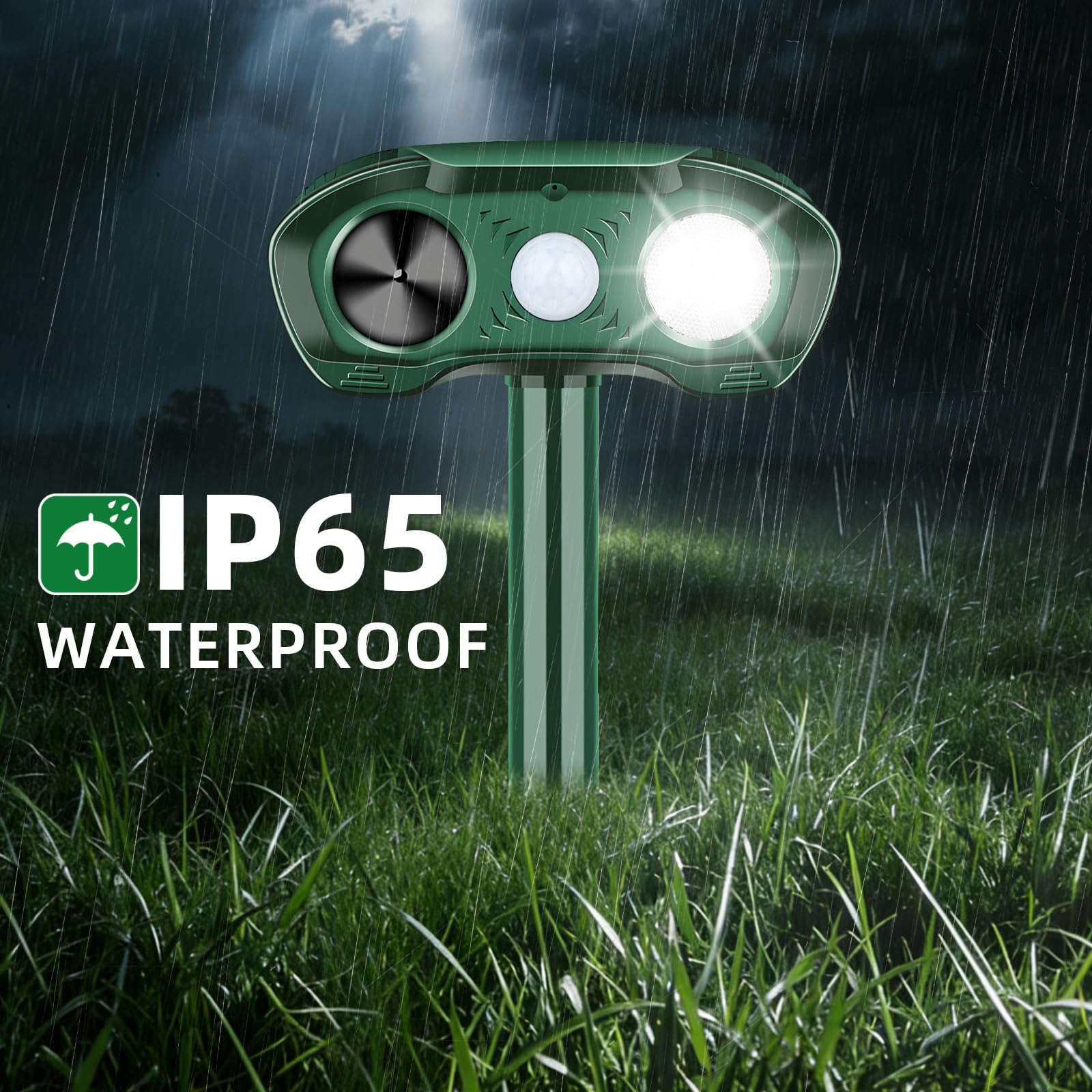 CXIENAOY dual-action deterrence combines ultrasonic waves and strobe