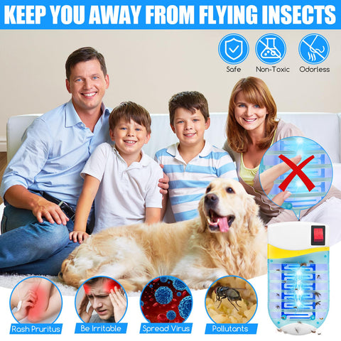 CXIENAOY indoor bug zapper safety mesh provides child and pet protection.