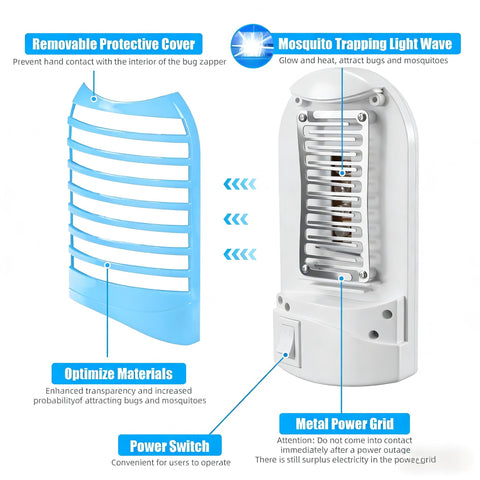 CXIENAOY UV attractant light lures flying insects indoors.