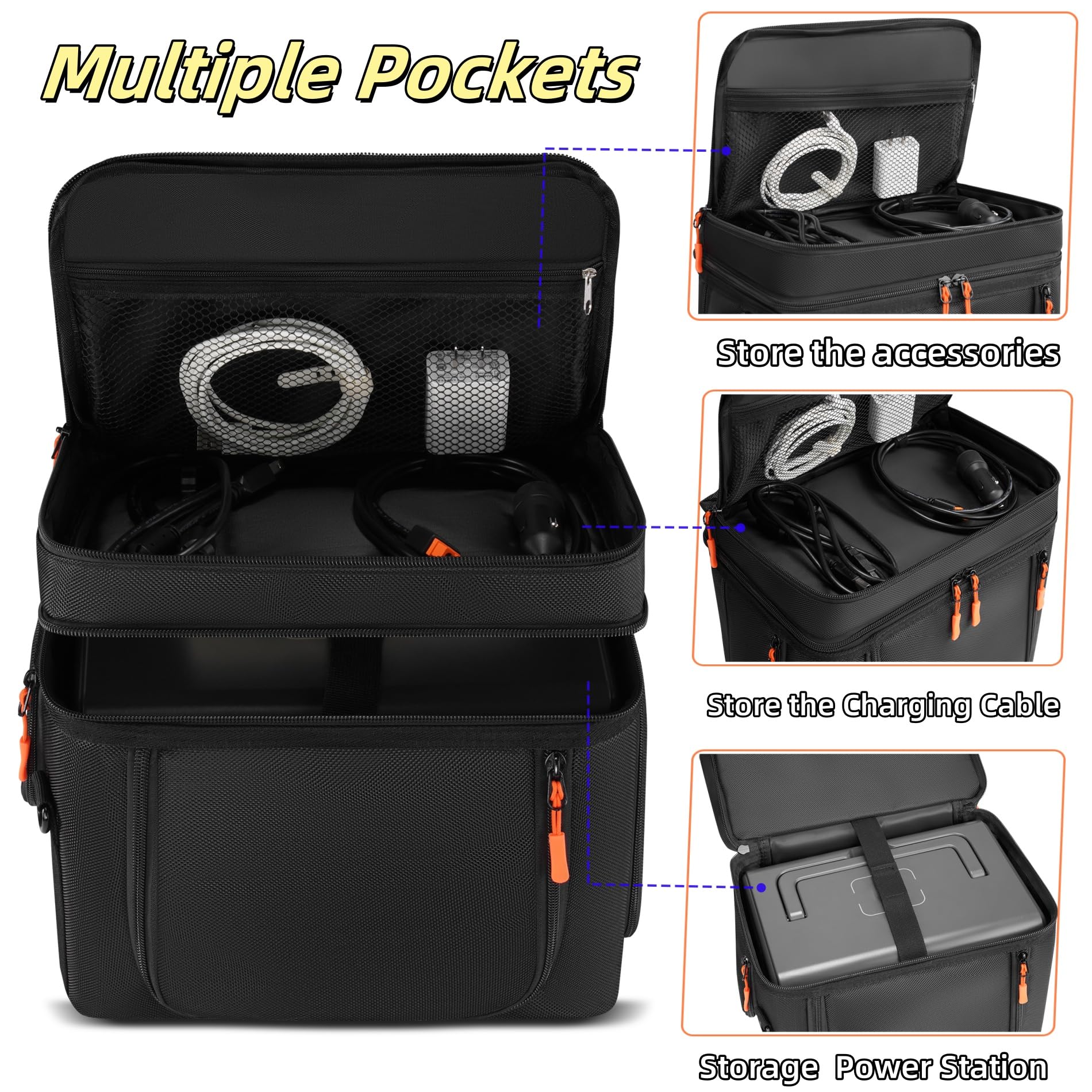 Cxinesbag storage bag durable-double-zippers ensure smooth access during rugged travel