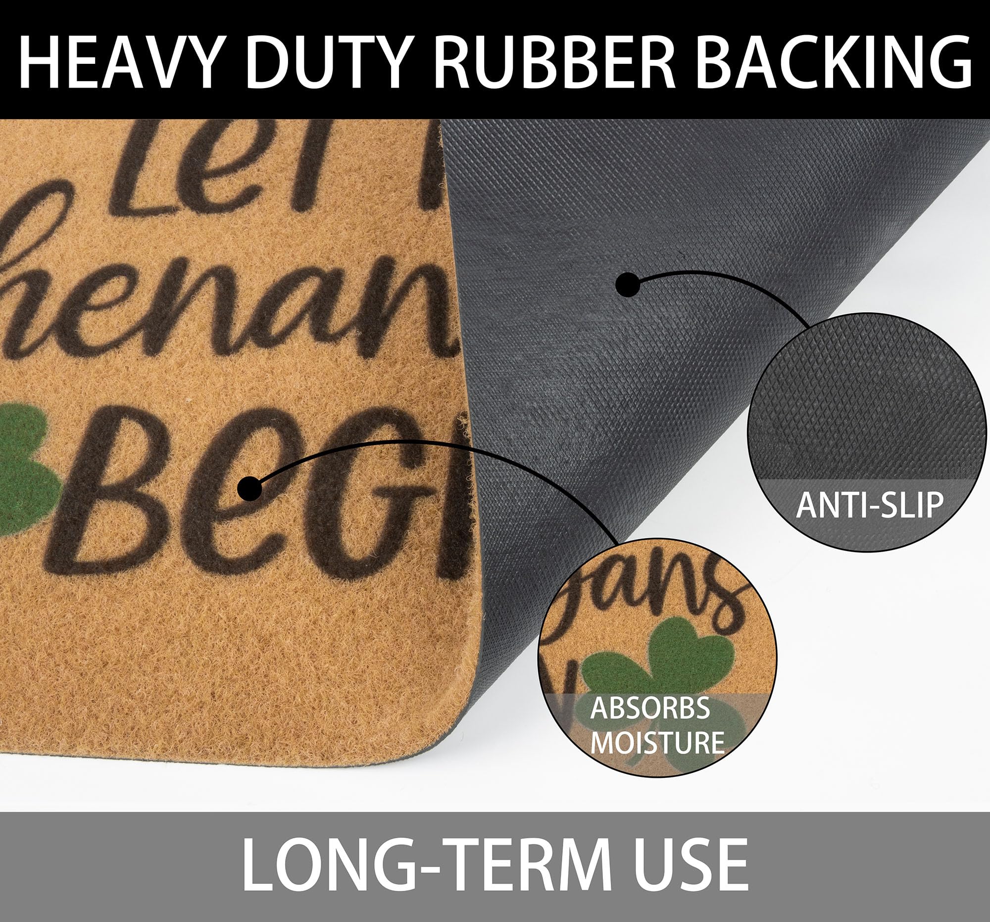 CXQRR mat easy to clean by vacuuming or shaking outside