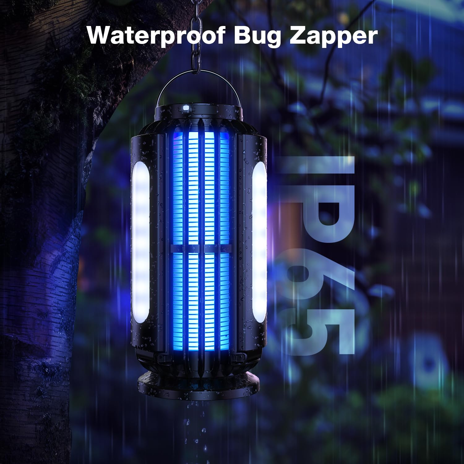 CXRUY Bug Zapper battery-powered cordless operation for flexibility.