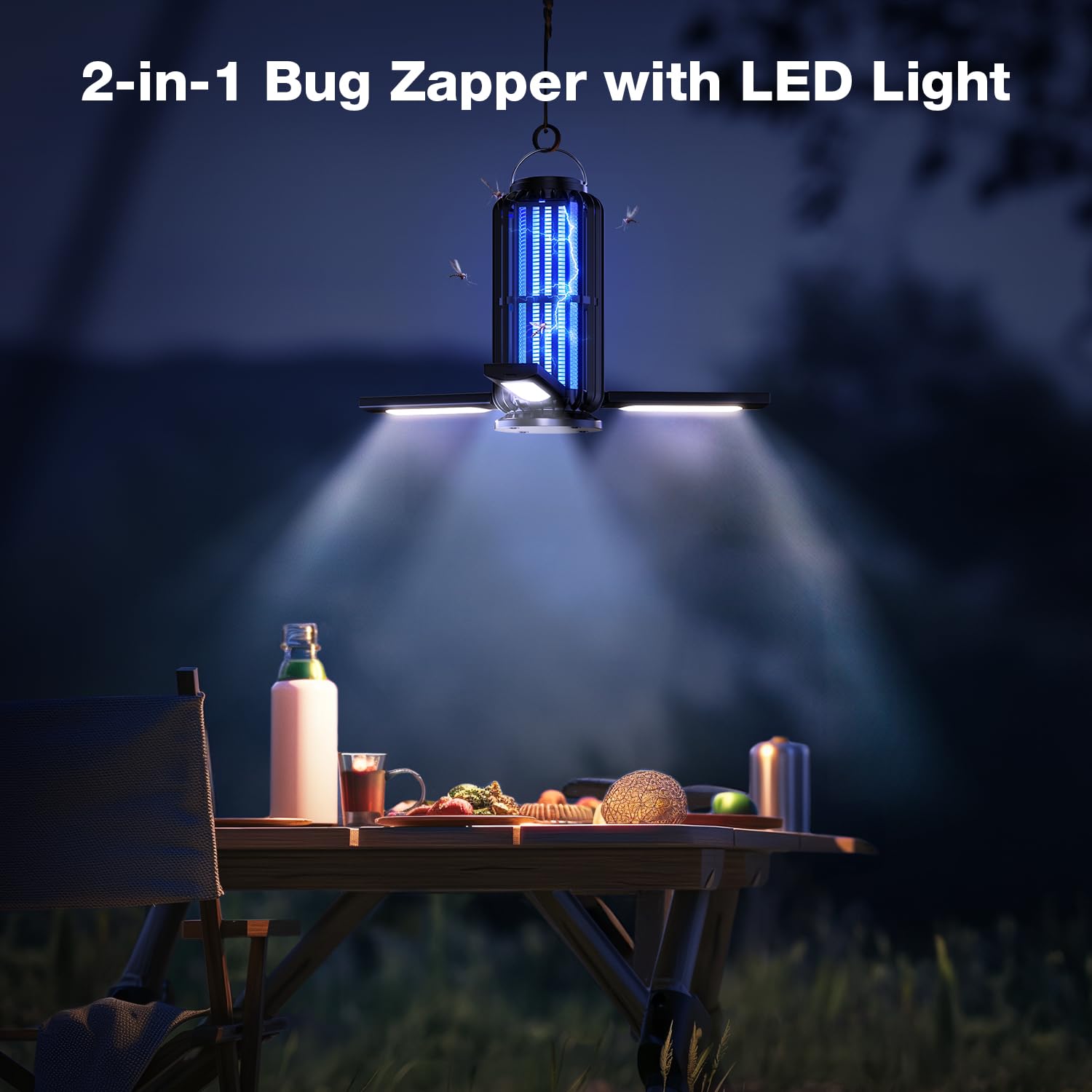 CXRUY Bug Zapper LED light doubles as camping illumination.