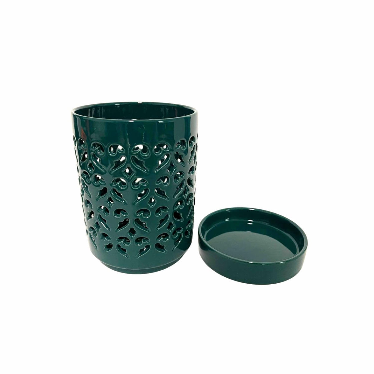 CXYNDFA 4-inch ceramic orchid pot with holes for improved air circulation and drainage.