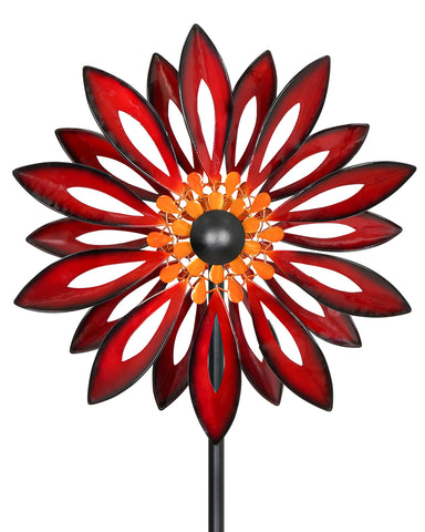 Cyan Oasis garden-lover gift wind spinner elevates outdoor decor.