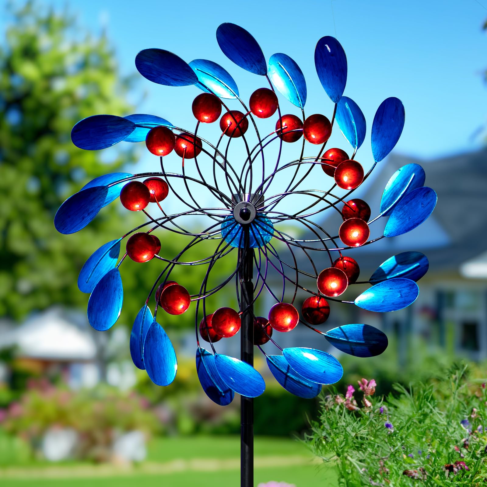 Cyan Oasis solar wind spinner assembly instructions simplify quick setup in your yard.