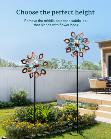 Cyan Oasis strengthened pole for durable outdoor installation.
