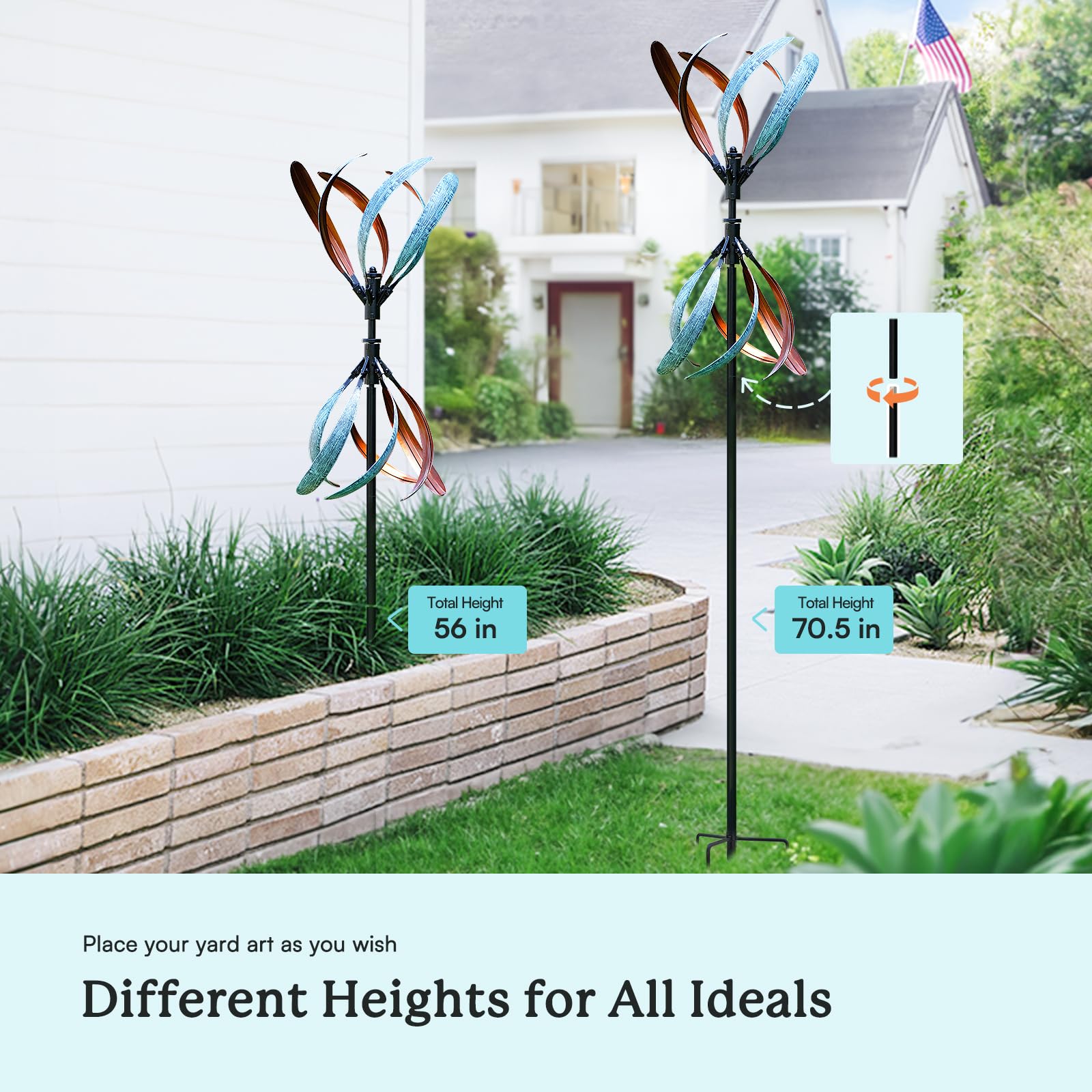 Cyan Oasis yard decor that doubles as a thoughtful gift for garden lovers.