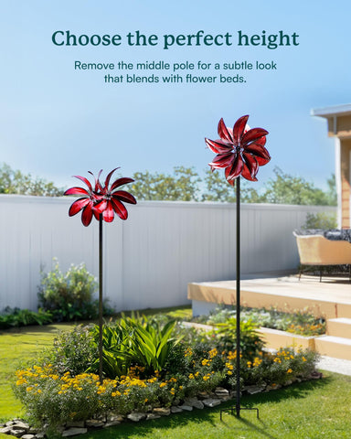 Cyan Oasis all-metal construction withstands outdoor weather.