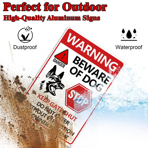 CyanLime 11.8x7.9 sign provides large, easily readable warning.