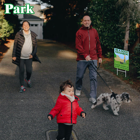 CyanLime ready-to-use yard signs help maintain clean, welcoming outdoor spaces.