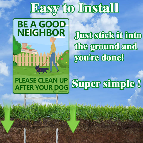 CyanLime weatherproof yard sign remains vibrant in sun and rain for ongoing use.