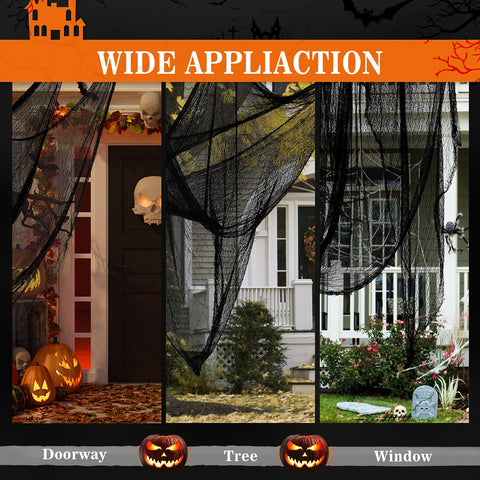 Cyantor haunted house decor fabric drape helps create immersive scenes.