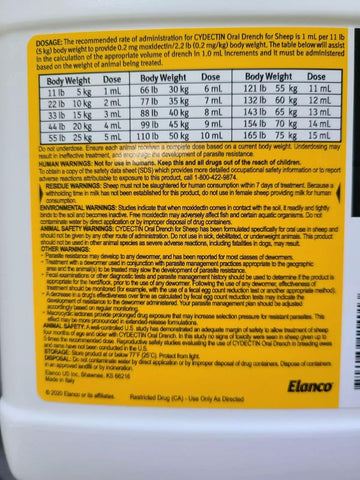 Cydectin Sheep 0.1% Drench being dosed to support flock parasite management.
