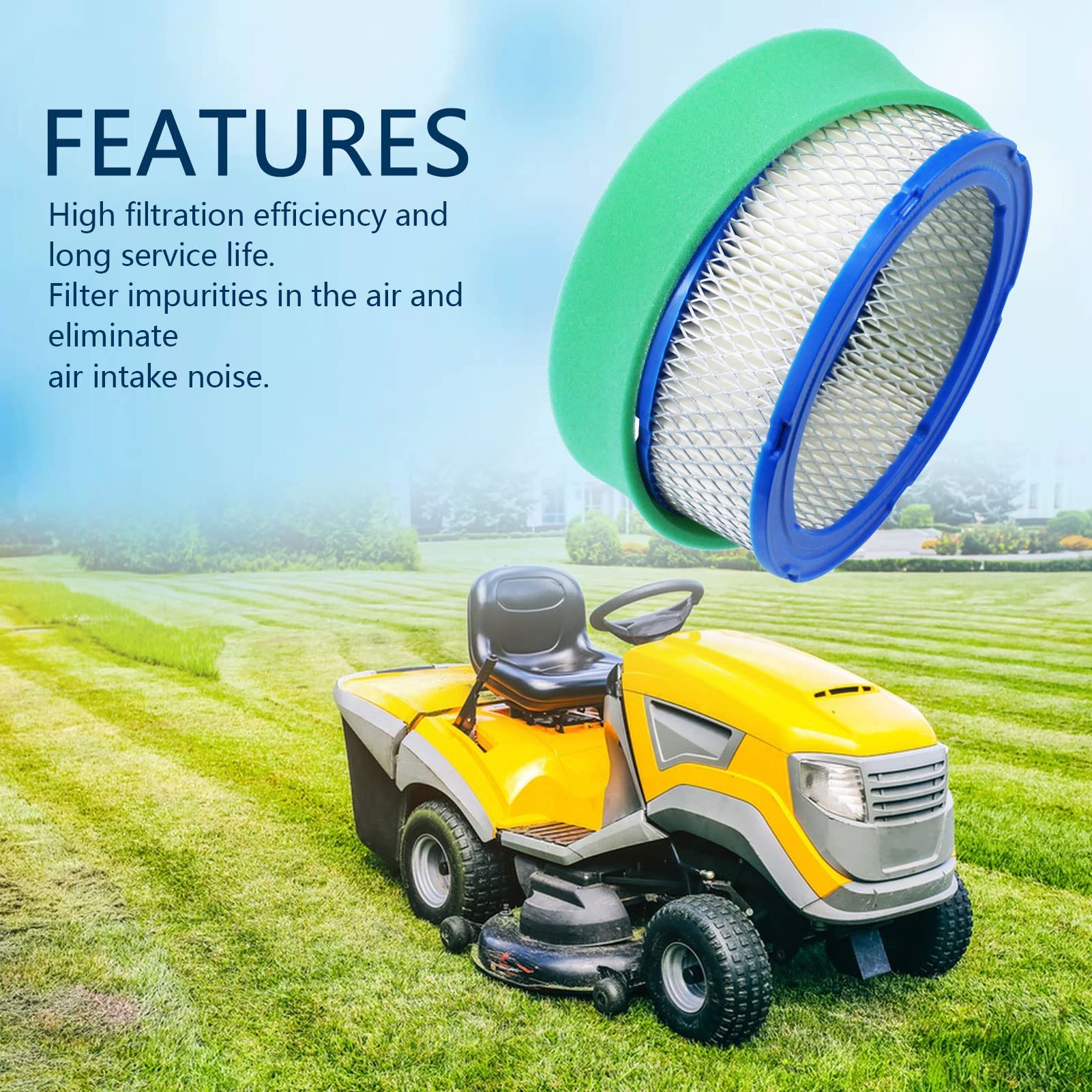Cyleto air-filter-installation allows quick, tool-free replacement.