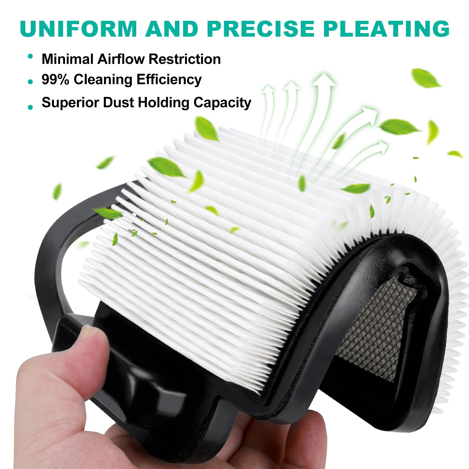 Cyleto air filter kh-20-883-06-s1 installed in Kohler engine chamber for improved airflow