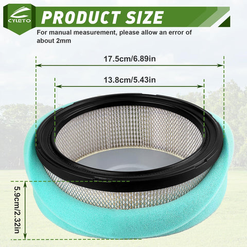 Cyleto Subaru 0187-6068 263-32610-01 air filter compatible for reliable airflow