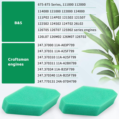 Cyleto easy install foam air filter for fast maintenance