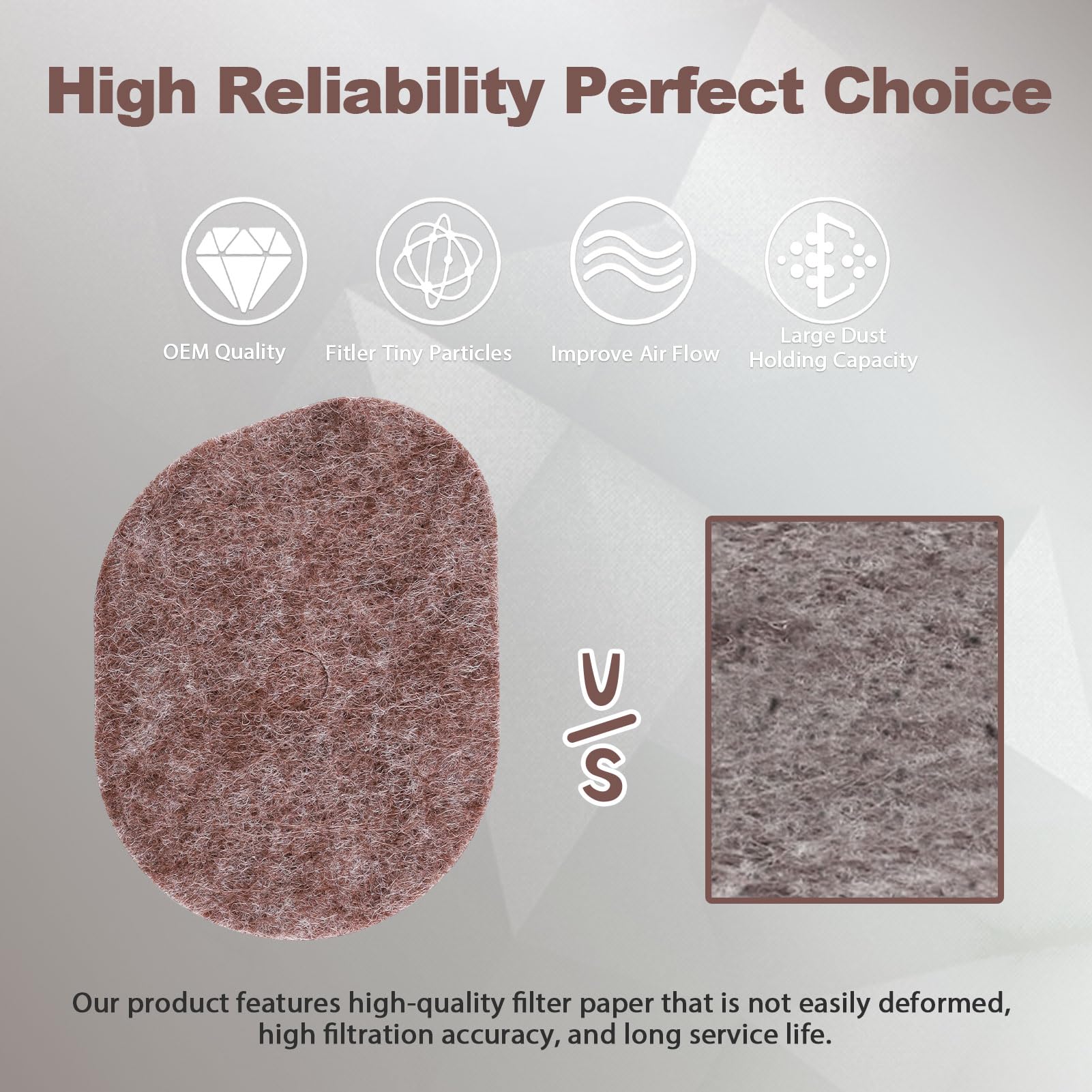 Cyleto FS56RC air filter close-up shows multi-fiber filtration