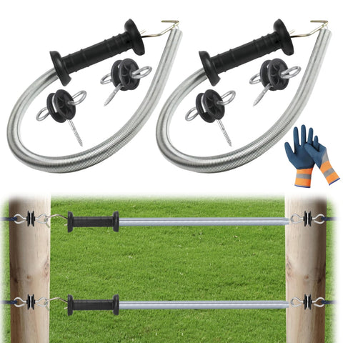 CYM-INSIST electric fence gate kit pair with spring for quick gate access without power loss