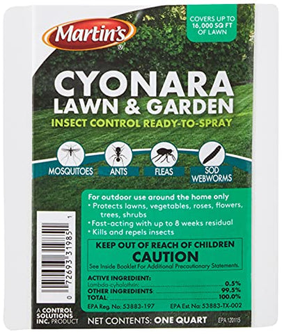 Cyonara ready-to-spray bottle reducing outdoor mosquitoes.