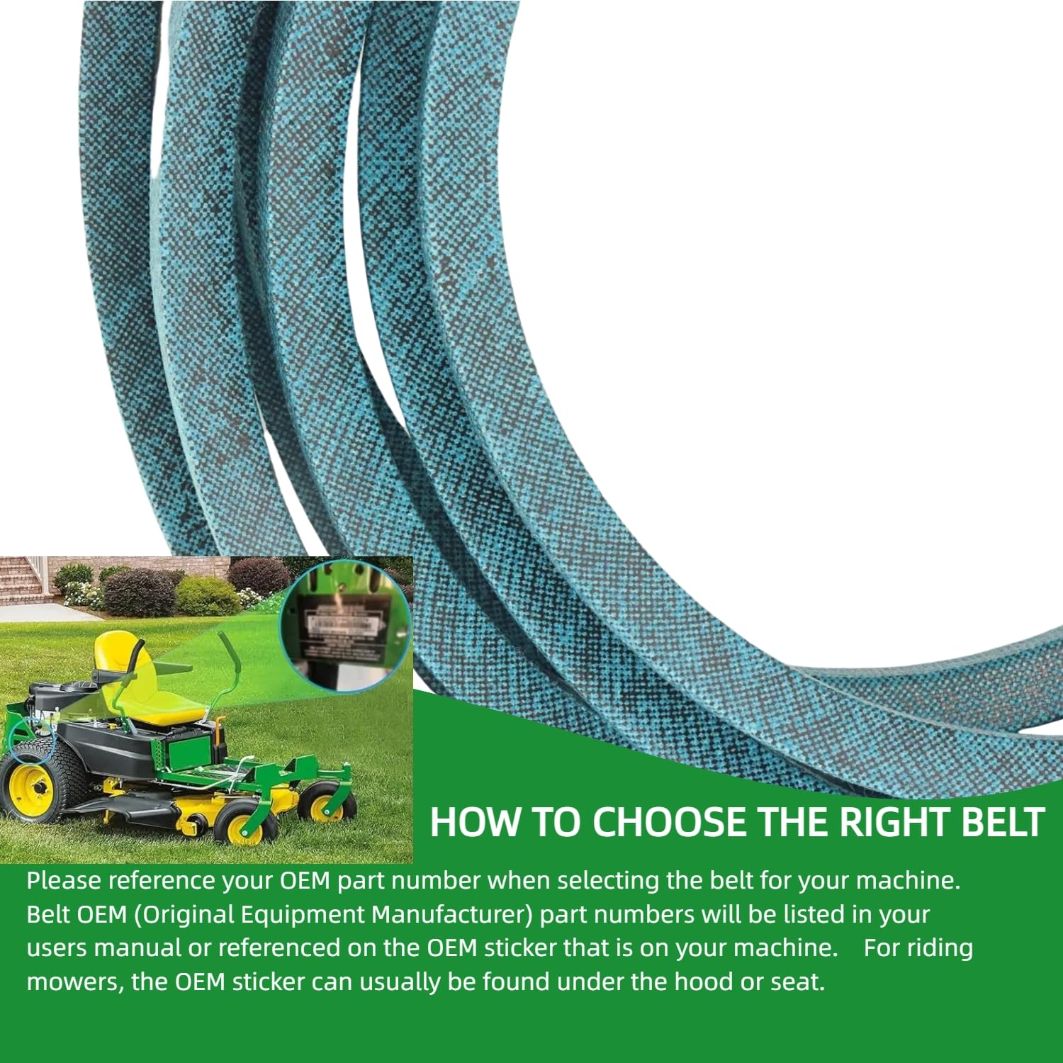 C-YONG aramid deck belt for LA145 improves belt life in tough conditions