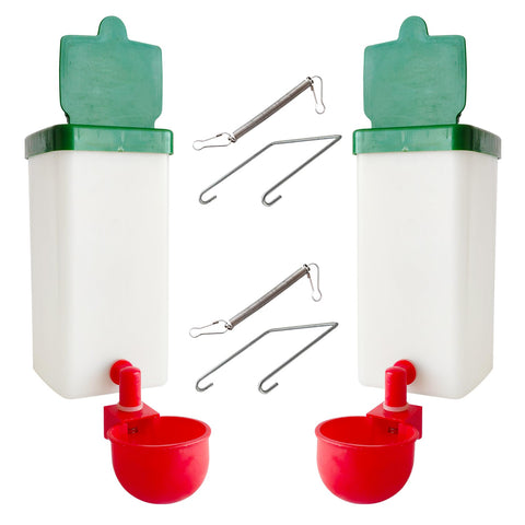 Cyrading chick drinker cup refill-ready design supports simple water access.