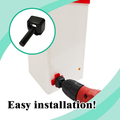 Cyrading chicken nipple waterer package includes nipples, rings, tools for setup.