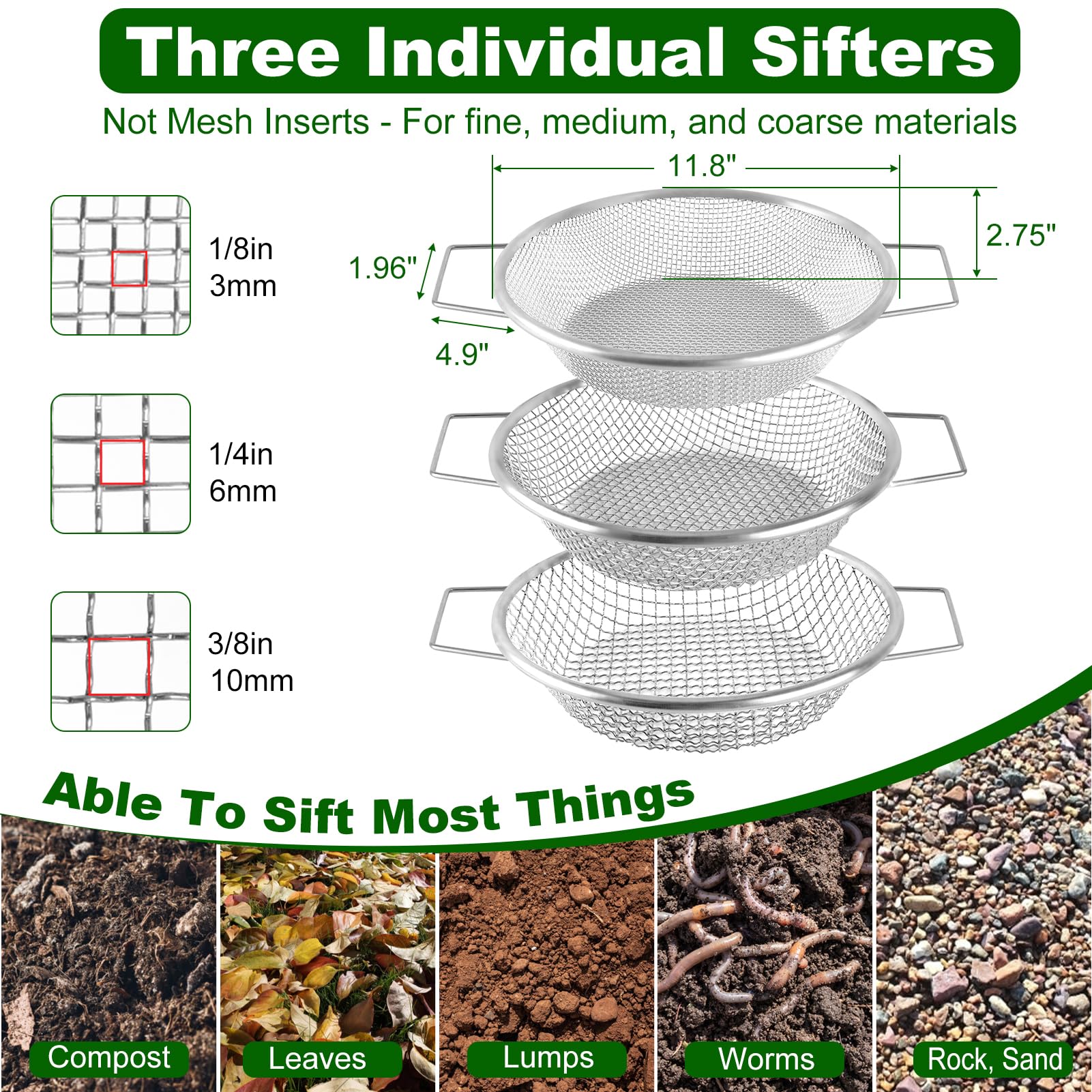 Cyrico sifter with ergonomic dual handles reduces fatigue during long sessions.