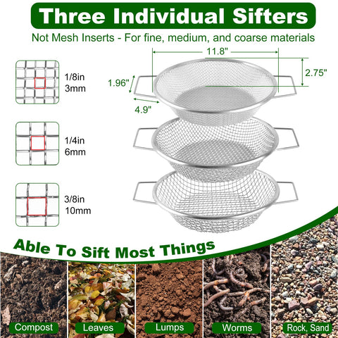 Cyrico sifter with ergonomic dual handles reduces fatigue during long sessions.