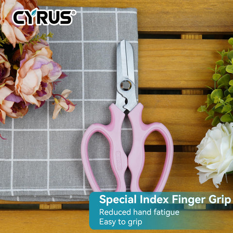 CYRUS garden shears one-piece molded body enhances durability