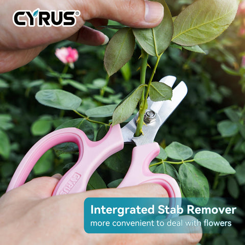 CYRUS garden shears TPR and PP handles provide non-slip comfortable grip