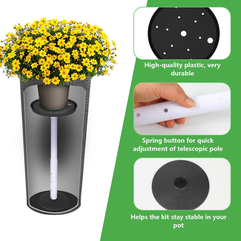 CYTMALHG stable base design keeps planter balanced during seasonal changes.