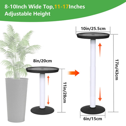 CYTMALHG telescopic height rod enables quick height adjustment for varied pot sizes.