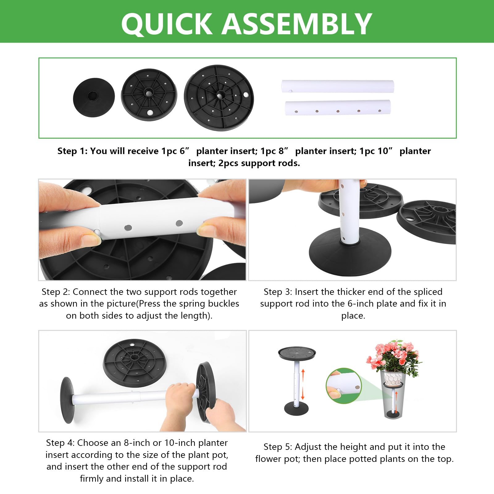 CYTMALHG wide compatibility for indoor, balcony, and outdoor planters.