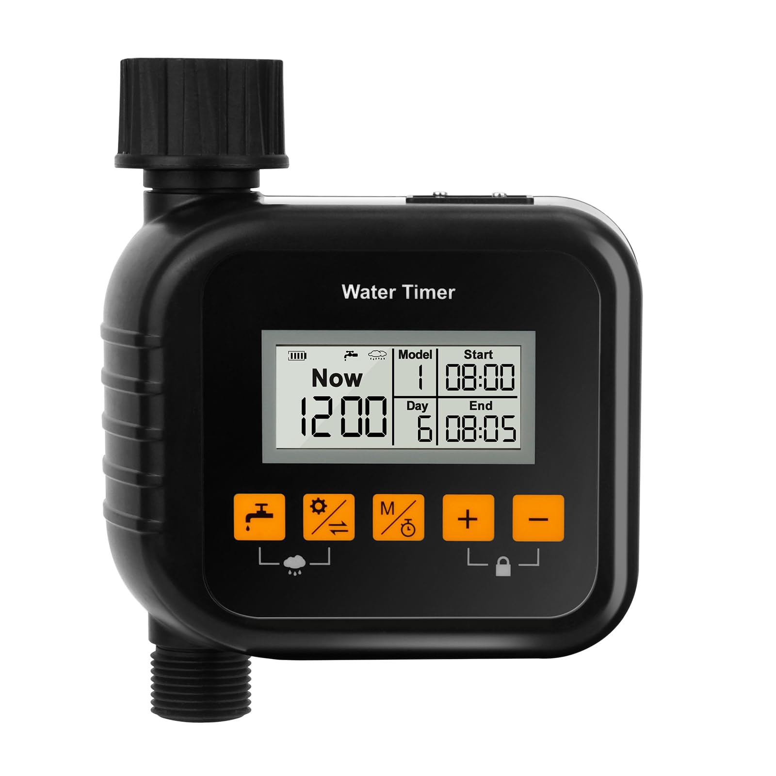 CYWEN MARDEN sprinkler timer front display showing adjustable schedules